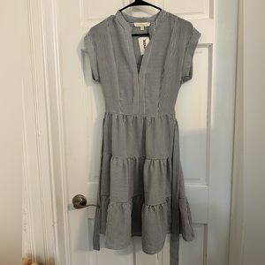 Monteau striped dress size small